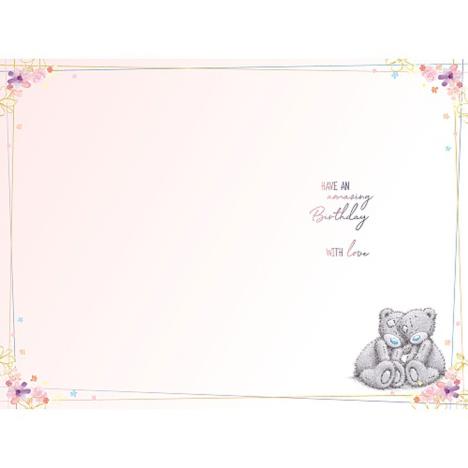 Bears Holding Daisy Handmade Me to You Bear Birthday Card Extra Image 1